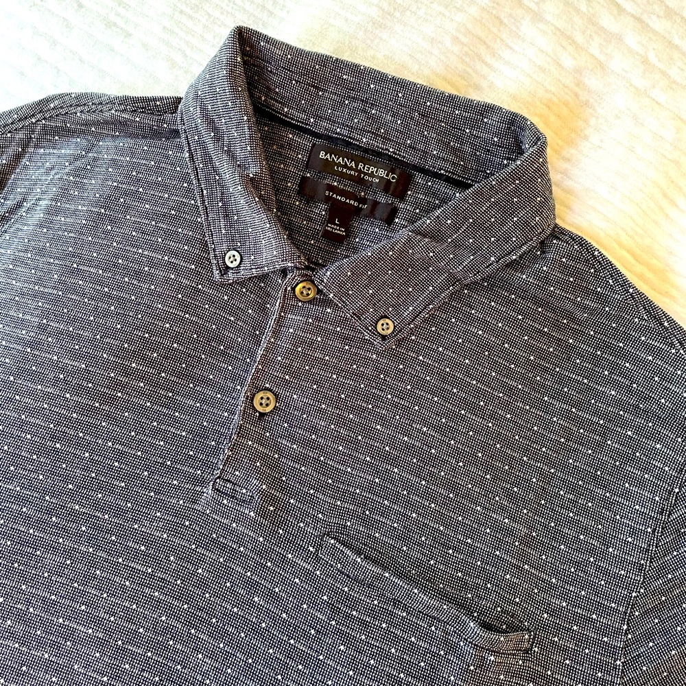 Banana Republic Men's Luxury Touch Cotton Polo